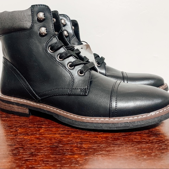 NWT Men’s Black Goodfellow & Co Boots - Picture 4 of 5